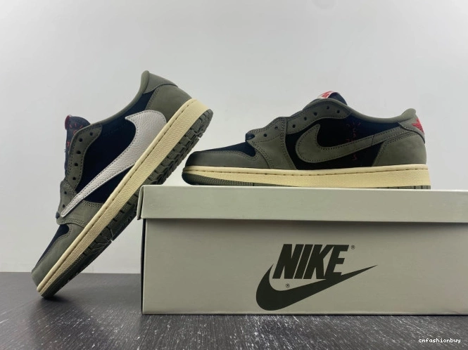 1 JORDAN SCOTT SP OG AIR TRAVIS 'BLACK OLIVE' X LOW DM7866-002 0709